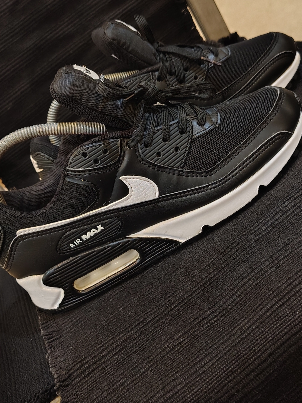 Nike Air Max Women's Black and White Sneakers